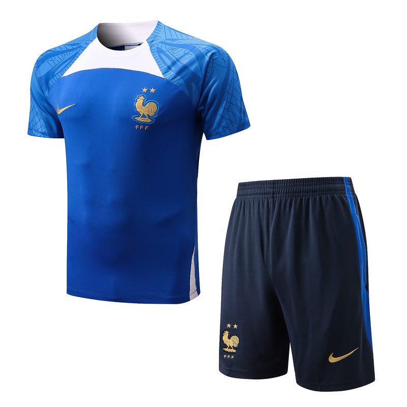 AAA Quality France 22/23 Blue Training Kit Jerseys